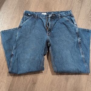 Carhartt Classic Blue Denim Jeans 36x32 Flame Resistant